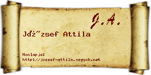 József Attila névjegykártya